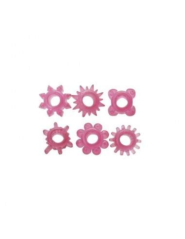 Zestaw pierścieni erekcyjnych Kit Di 6 Anelli Fallici Elastici Timeless - Pierścienie erekcyjne niewibrujące - 2