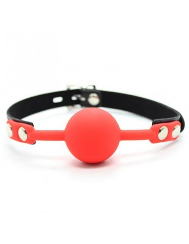 Knebel Ball Gag + Block (Rosso) - Kneble do ust - 1