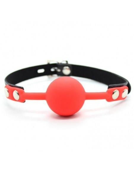 Knebel Ball Gag + Block (Rosso) - Kneble do ust - 1