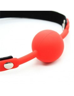 Knebel Ball Gag + Block (Rosso) - Kneble do ust - 1 2
