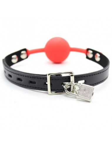 Knebel Ball Gag + Block (Rosso) - Kneble do ust - 3