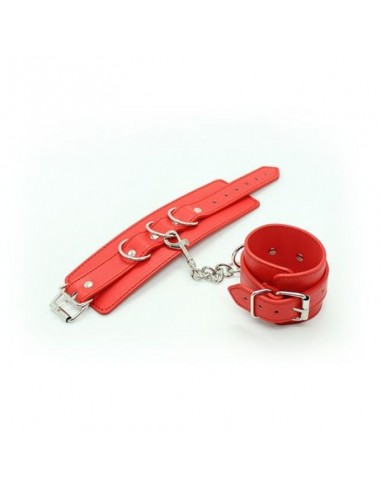 Kajdanki erotyczne Polsiere Cuffs Belt Red - Kajdanki erotyczne - 4
