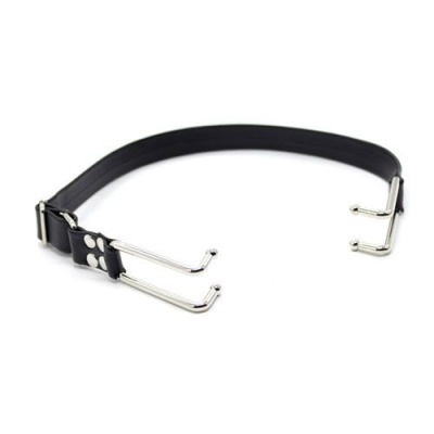 Rozszerzacz Ust Lips Spreader Nero Toyz4Lovers - Regulowany Pas i Metalowe Rozpórki - 1 2