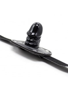 Knebel Penis Gag Short + Block Black - Kneble do ust - 1 2