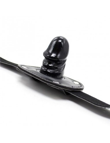 Knebel Penis Gag Short + Block Black - Kneble do ust - 2