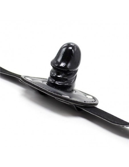 Knebel Penis Gag Short + Block Black - Kneble do ust - 2