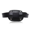 Knebel Penis Gag Short Block Black 6 cm z Kłódką - 3