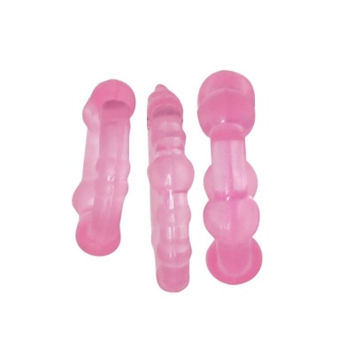 Zestaw 3 pierścieni fallicznych Timeless Stud 1,8-3,6 cm różowy - 1 2