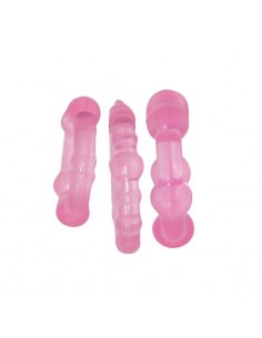 Zestaw pierścieni erekcyjnych Kit Di 3 Anelli Fallici Timeless Stud (Rosa) - Pierścienie erekcyjne niewibrujące - 1 2