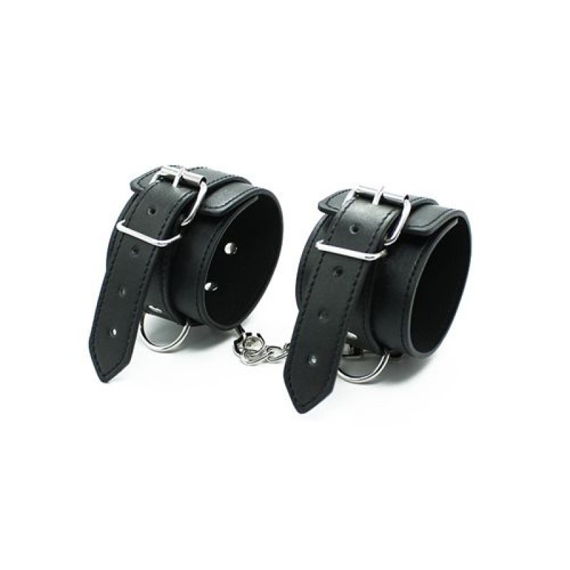 Kajdanki erotyczne Cuffs Belt czarne regulowane - 1