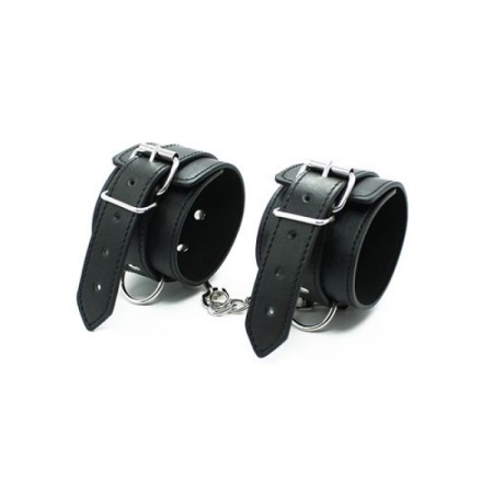 Kajdanki erotyczne Cuffs Belt czarne regulowane - 1