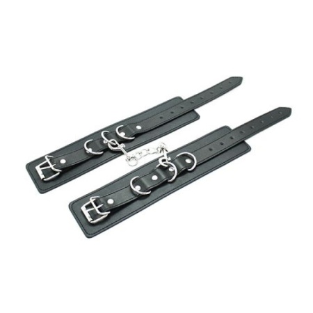 Kajdanki erotyczne Cuffs Belt czarne regulowane - 2