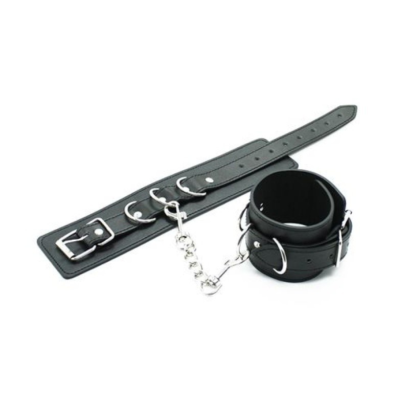 Kajdanki erotyczne Cuffs Belt czarne regulowane - 4