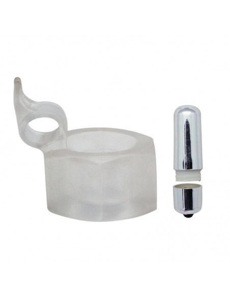 Pierścień na Penisa z wibracją Anello Fallico Timeless Exavibe (Trasparente) - Pierścienie erekcyjne wibrujące - 3