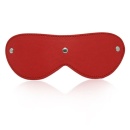 Opaska na oczy Blindfold Mask RED – czerwona, skóra ekologiczna - 1
