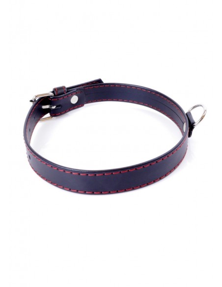 Obroża BDSM Collar  2Cm Red Line - Chokery, obroże i smycze - 2