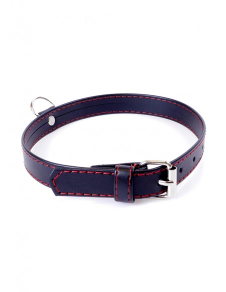 Obroża BDSM Collar  2Cm Red Line - Chokery, obroże i smycze - 3