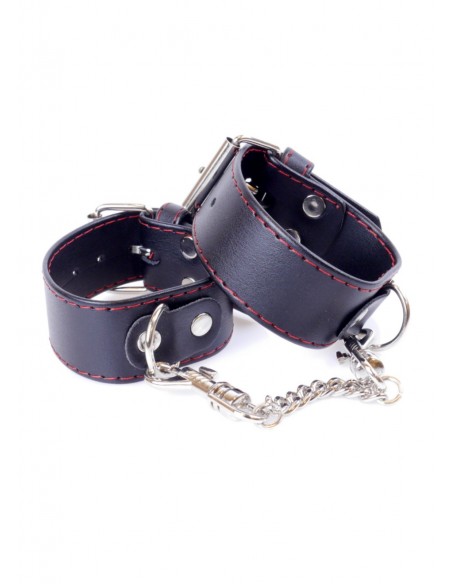 Kajdanki erotyczne Handcuffs 3 Cm Red Lline - Kajdanki erotyczne - 1