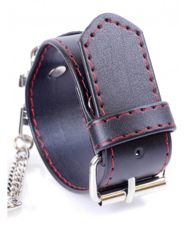 Kajdanki erotyczne Handcuffs 3 Cm Red Lline - Kajdanki erotyczne - 3