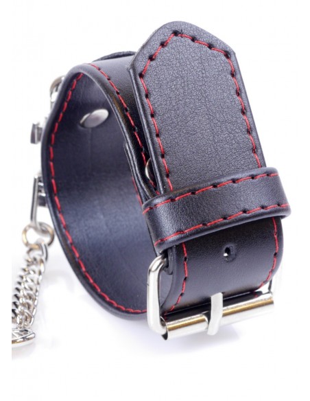 Kajdanki erotyczne Handcuffs 3 Cm Red Lline - Kajdanki erotyczne - 3