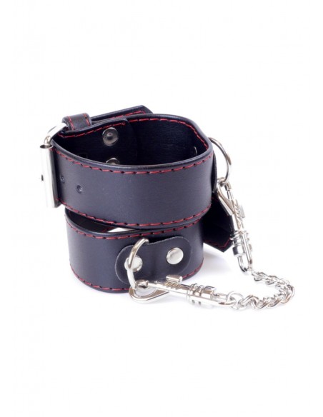 Kajdanki erotyczne Handcuffs 3 Cm Red Lline - Kajdanki erotyczne - 4