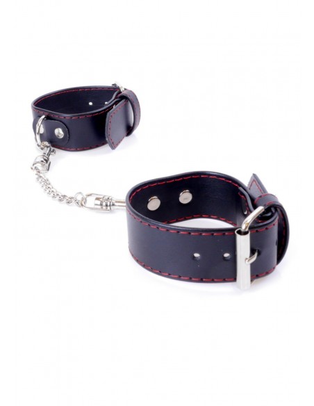 Kajdanki erotyczne Handcuffs 3 Cm Red Lline - Kajdanki erotyczne - 5