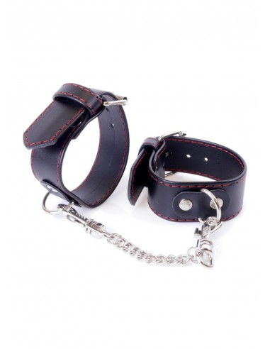 Kajdanki erotyczne Handcuffs 3 Cm Red Lline - Kajdanki erotyczne - 6