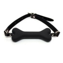 Knebel Easy Dog Gag – czarny, silikonowy, regulowany (12 cm) - 1