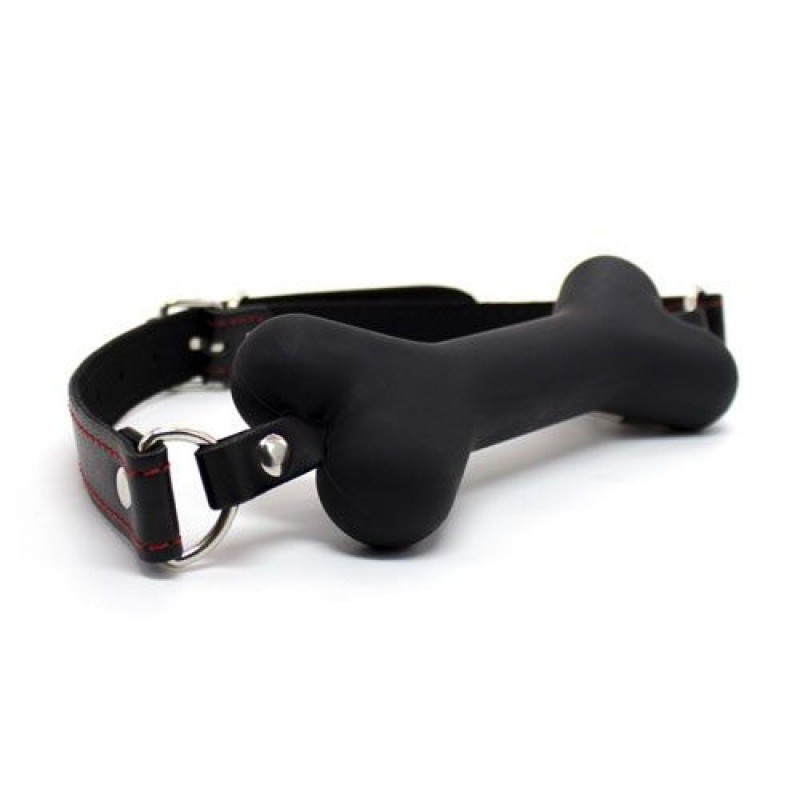 Knebel Easy Dog Gag – czarny, silikonowy, regulowany (12 cm) - 2