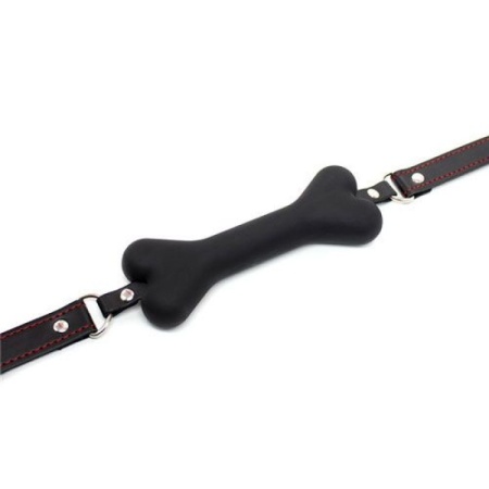 Knebel Easy Dog Gag – czarny, silikonowy, regulowany (12 cm) - 3