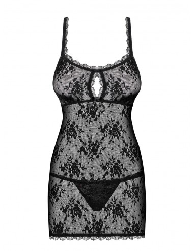 Bielizna nocna Behindy Babydoll I Stringi Czarne  S/M - Babydoll - 5