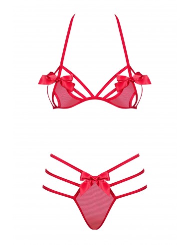 Komplet Bielizny Giftella 2-Częściowy Czerwony  S/M - Komplety bielizny erotycznej - 5