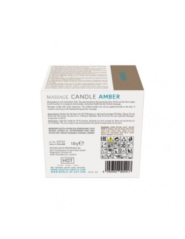 Świeca Do Masażu Shiatsu Massage Candle Amber 130 g - Świece zapachowe do masażu - 3