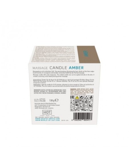 Świeca Do Masażu Shiatsu Massage Candle Amber 130 g - Świece zapachowe do masażu - 3