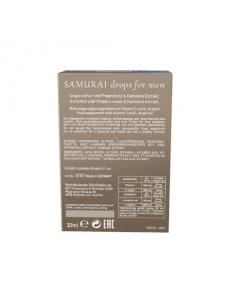 Shiatsu Samurai Drops For Men 30 ml - Dłuższa i mocniejsza erekcja - 4