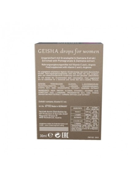 Afrodyzjak Shiatsu GEISHA Drops for Women 30 ml - Zwiększenie libida i potencji u kobiet - 4