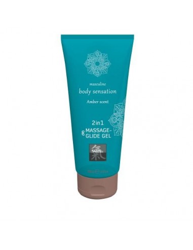 Olejek Do Masażu Shiatsu 2In1 Massage-Glide Amber Scent 200 ml - Olejki i żele do masażu - 1
