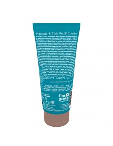 Olejek Do Masażu Shiatsu 2In1 Massage-Glide Amber Scent 200 ml - Olejki i żele do masażu - 2