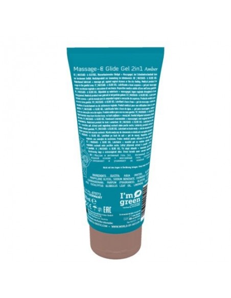 Olejek Do Masażu Shiatsu 2In1 Massage-Glide Amber Scent 200 ml - Olejki i żele do masażu - 2