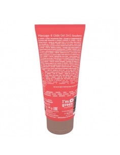 Olejek Do Masażu Shiatsu 2In1 Massage-Glide Strawberry Scent 200 ml - Olejki i żele do masażu - 1 2