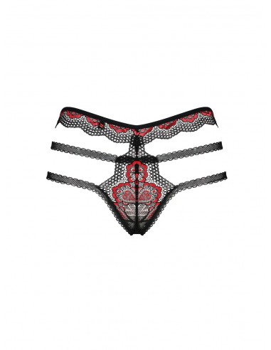 Zniewalająca bielizna Megies Figi Czarne L/Xl - Figi - 6