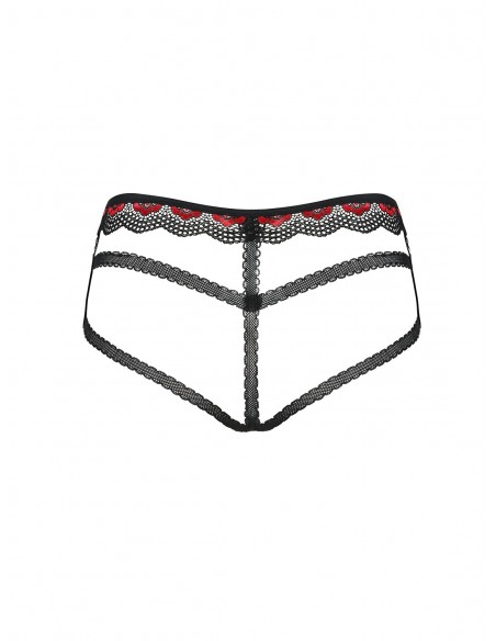 Zniewalająca bielizna Megies Figi Czarne L/Xl - Figi - 7