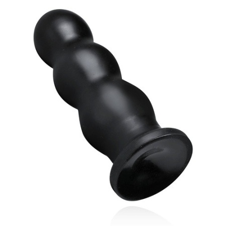 Wtyczka analna Plug-Tactical III XXL żebrowana z przyssawką, 24,9 cm - 2