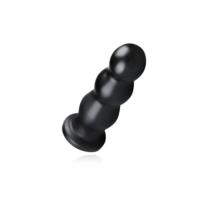 Wtyczka analna Plug-Tactical III XXL żebrowana z przyssawką, 24,9 cm - 3