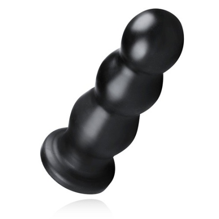 Wtyczka analna Plug-Tactical III XXL żebrowana z przyssawką, 24,9 cm - 3