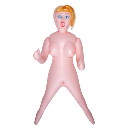 Lalka erotyczna ROXANA 3D nadmuchiwana, 165 cm, pozycja stojąca, 3 kanały użytkowe - 3