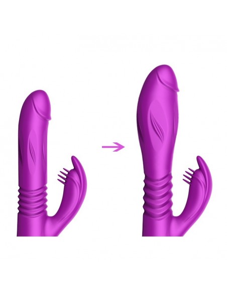 Wibrator Króliczek BASS 4 Funkcje Posuwiste Góra/Dół + Powiększenie - Wibratory Króliczki - 3