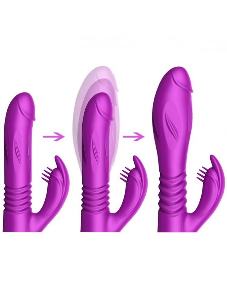 Wibrator Króliczek BASS 4 Funkcje Posuwiste Góra/Dół + Powiększenie - Wibratory Króliczki - 4