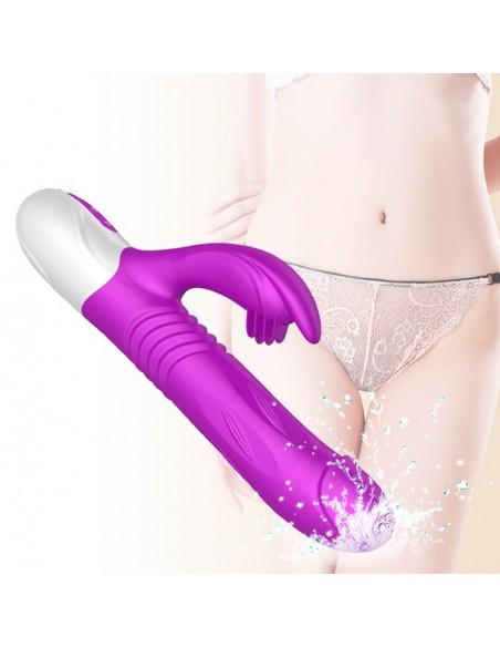 Wibrator Króliczek BASS 4 Funkcje Posuwiste Góra/Dół + Powiększenie - Wibratory Króliczki - 7