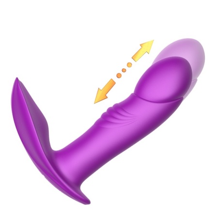 Stymulator łechtaczki i punktu G B-Series Silicone Panty Vibrator - 7 trybów wibracji, 7 trybów pulsacji, ogrzewanie - 4
